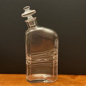 Vintage Ascott Clear Glass Decanter Torben Jorgensen Holmegaard Danish MCM EUC